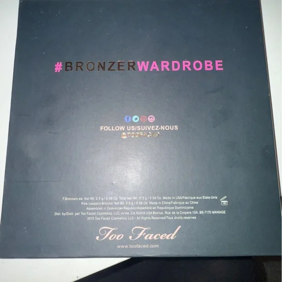 BNWB RARE Too Faced The Little Black Book Of Bronzers